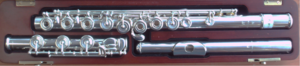 Serial Number 11: All Sterling Silver, B Foot, D# Roller & Gizmo, A=442, Offset G, Traditional Head, 1974